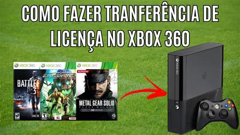 transferência de licença Xbox 360